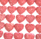 (image for) Glitter Heart for Deco 16mm Right Pink 10 of 1 set