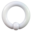 (image for) Acrylic Body Piercing Captive Bead Ring White 6G