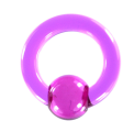 (商品画像) アクリルボディピアス 6G パープル