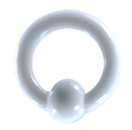 (商品画像) アクリルボディピアス 6G ホワイト