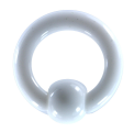 (image for) Acrylic Body Pierced Earring 8G White