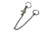 (image for) Two stainless steel body piercing is with Rosary 16G 12mm