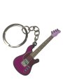 (image for) Guitar keychain, deeppink, electric guitar, acoustic guitar, music goods, men's, women's, gift, stylish, musical instrument moti