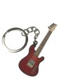(image for) Guitar keychain, red, electric guitar, acoustic guitar, music goods, men's, women's, gift, stylish, musical instrument motif, pr