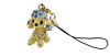 (image for) Mobile strap Crystal poodle blue