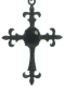 (商品画像) ゴシック系 gothic ゴスロリ 十字架 クロス ロザリオ ネックレス ペンダント アクセサリー ジュエリー ブラック 安い