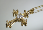 (商品画像) ゴシック系 gothic ゴスロリ 十字架 クロス ロザリオ ネックレス ペンダント アクセサリー ジュエリー ゴールド 安い