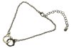 (image for) Gold handcuff charm bracelet, unisex, free size, nickel material, with adjuster