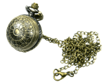 (image for) Ball type Pocket Watch Necklace Antique Gold