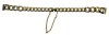 (image for) Snake Gold silver plated brass material watch belt slim 10mm