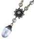 (image for) Antique Gold Chain Flower Necklace