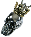 (商品画像) クラウンスカルネックレス ペンダント メンズ ジュエリー アクセサリー パンク スカル ピエロ ドクロ ゴシック クラウン ジョーカー ジャスティンデイビス