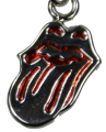 (image for) Lip Design Necklace, Red, Nickel-Rhodium Plated, Men's and Women's, Rock Style Accessory