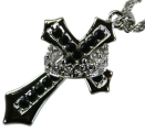 (image for) Stone of wear is crown cross 70cm chain BLACK