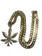 (商品画像) マリファナネックレス ゴールド 70cm 金 大麻 ガンジャ ヒップ ホップ HipHop 喜平 ラッパー マイアミ チェーン