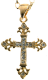 (商品画像) ゴシック系 gothic ゴスロリ 十字架 クロス ロザリオ ロング ネックレス ペンダント アクセサリー ジュエリー ゴールド