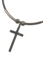 (image for) Choker Cross Thin Charm Men's Women's Coordination Cross Accessory Store Allergy-friendly Stylish String Fashion Jewelry Pendant