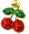 (image for) Cherry Fruits Motif Chain40cm Pendant Necklace Jewelry