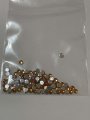 (商品画像) 端数売り オレンジ ラインストーン 幅3mm 約100粒