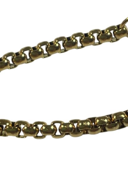 (image for) Gold chain necklace, simple design, chain for men and women accessories