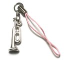(image for) Tranpet motif Keyring Jewelry Brass Music accessories bag charms car girl gift jewelry ladies sale wallet strap