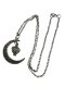 (image for) Glows green in the dark - Luminous Moon Necklace Green Crescent Moon Luminous Stylish Unisex Gift Luminous Accessory