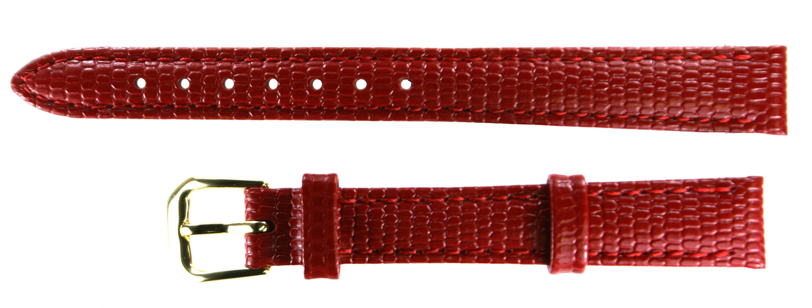 Lizard type clock band made in condor company 12mm (RED)