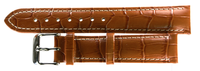 High-quality Wrist Watch Band 18mm Brown - Click Image to Close