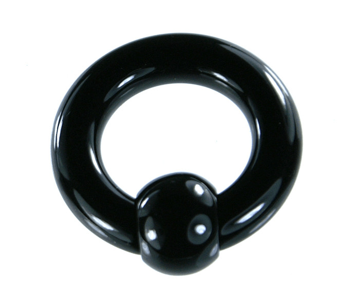 Acrylic Body Pierced Earring 4G Black