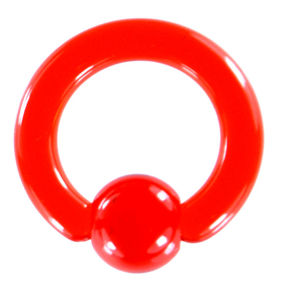 Acrylic Body Pierced Earring 6G Red - Click Image to Close