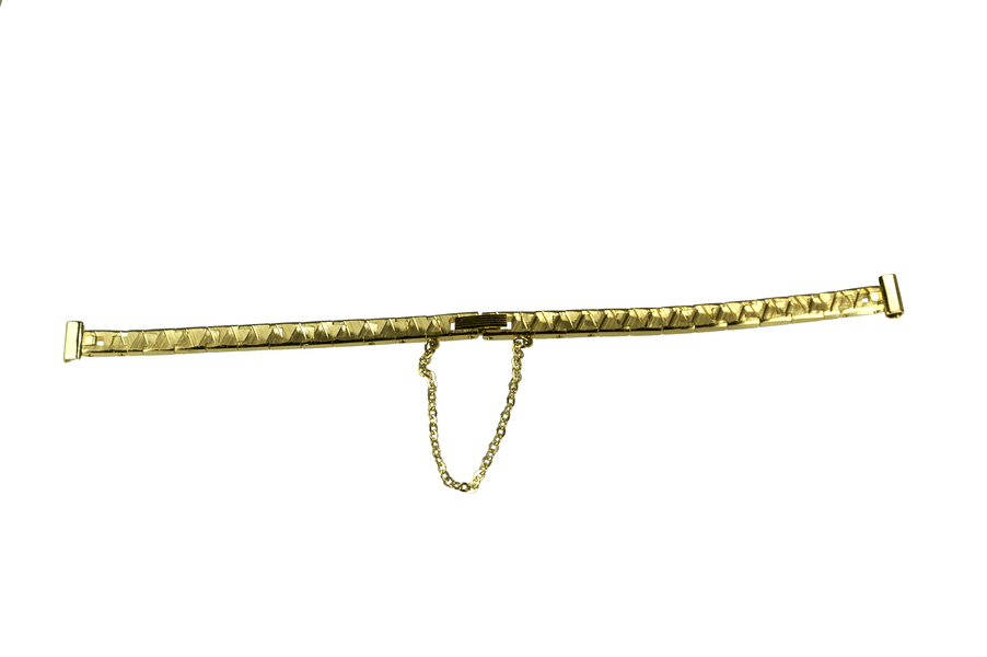 バンビ 黄銅金メッキ 時計ベルト 8mm