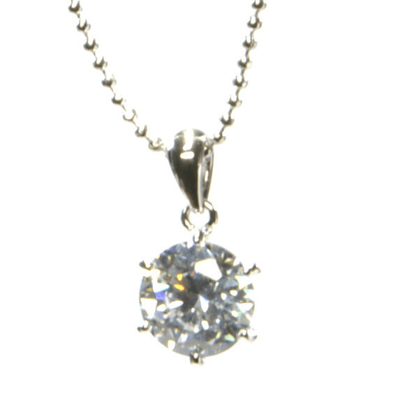 Large drop of Cubic zirconia Necklace - Click Image to Close
