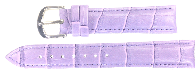 Ounier cowhide watch band Purple 18mm - Click Image to Close