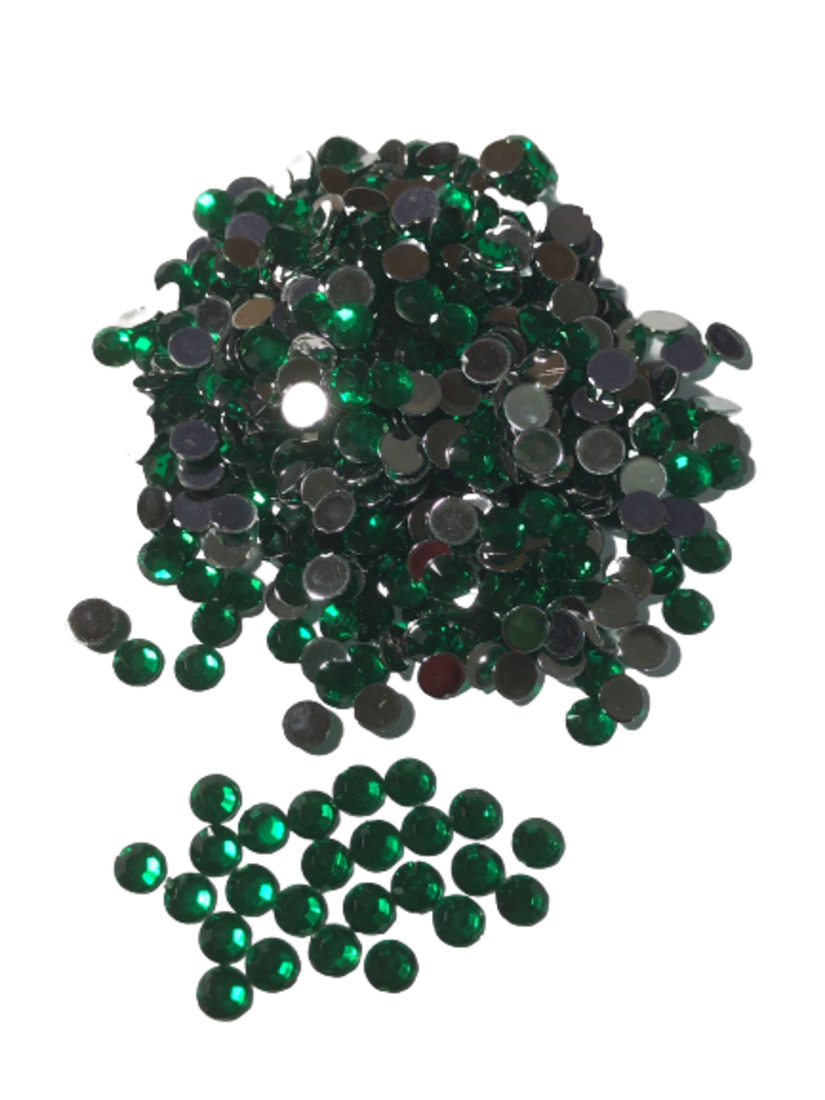 5mm Acrylic Stone for Deco 2000drops Green - Click Image to Close