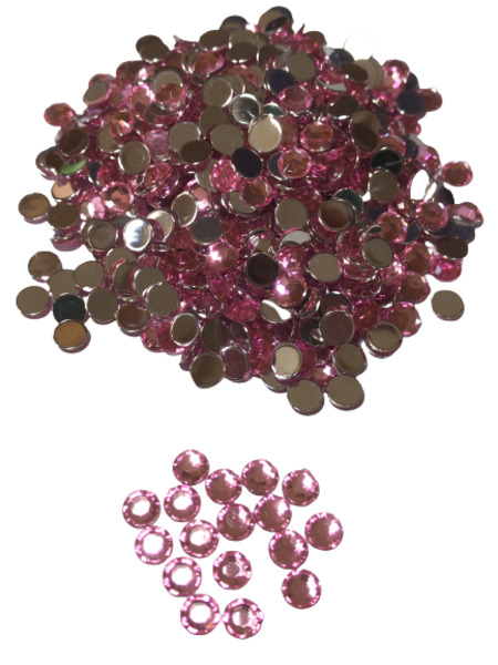 5mm Acrylic Stone for Deco 2000drops Right Pink - Click Image to Close