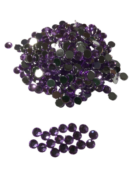 5mm Acrylic Stone for Deco 2000drops Right Purple - Click Image to Close