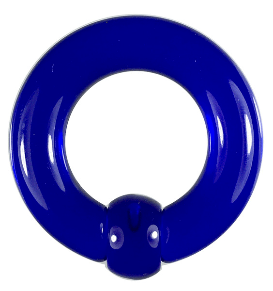 Acrylic Body Piercing Captive Bead Ring Blue 0G
