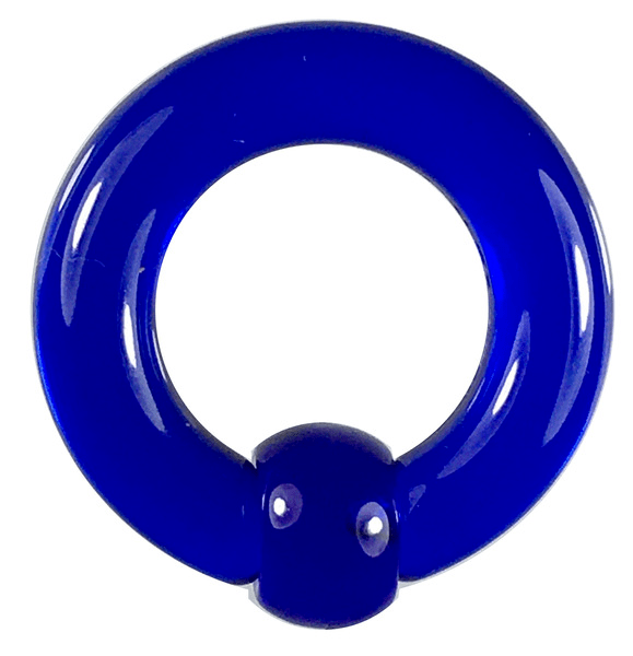 Acrylic Body Piercing Captive Bead Ring Blue 2G