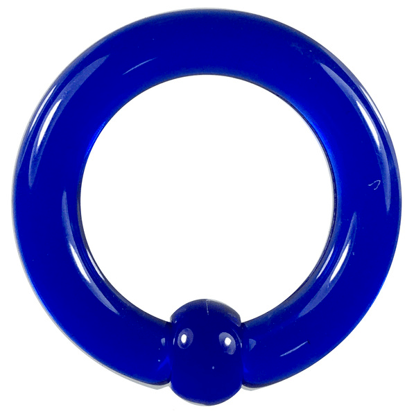 Acrylic Body Piercing Captive Bead Ring Blue 6G