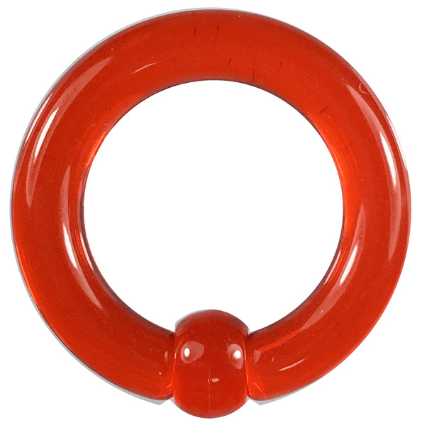 Acrylic Body Piercing Captive Bead Ring Red 6G