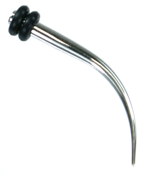 Stainless steel body piercing expander 8G - Click Image to Close