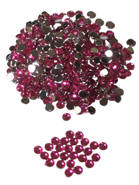 3mm Acrylic Stone for Deco 2000drops Pink - Click Image to Close
