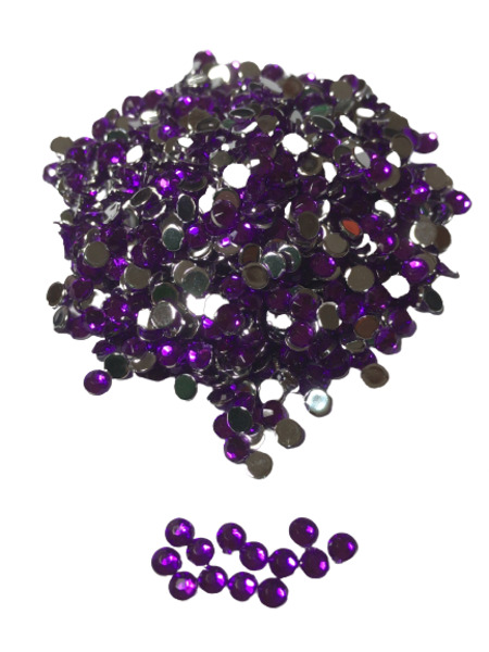 3mm Acrylic Stone for Deco 2000drops Purple
