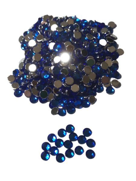 4mm Acrylic Stone for Deco 2000drops Blue - Click Image to Close