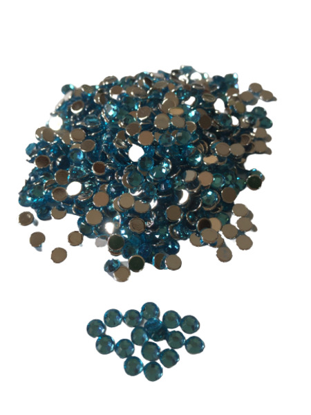 4mm Acrylic Stone for Deco 2000drops Right Blue