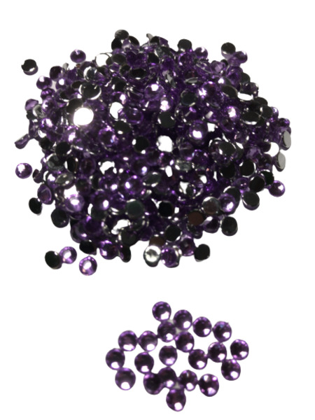 4mm Acrylic Stone for Deco 2000drops Right Purple - Click Image to Close