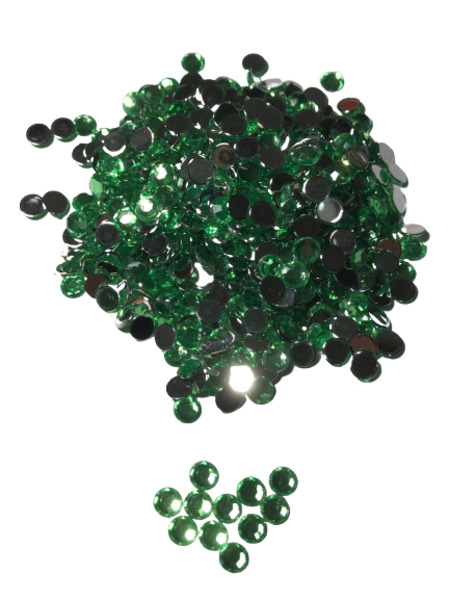 5mm Acrylic Stone for Deco 2000drops Right Green