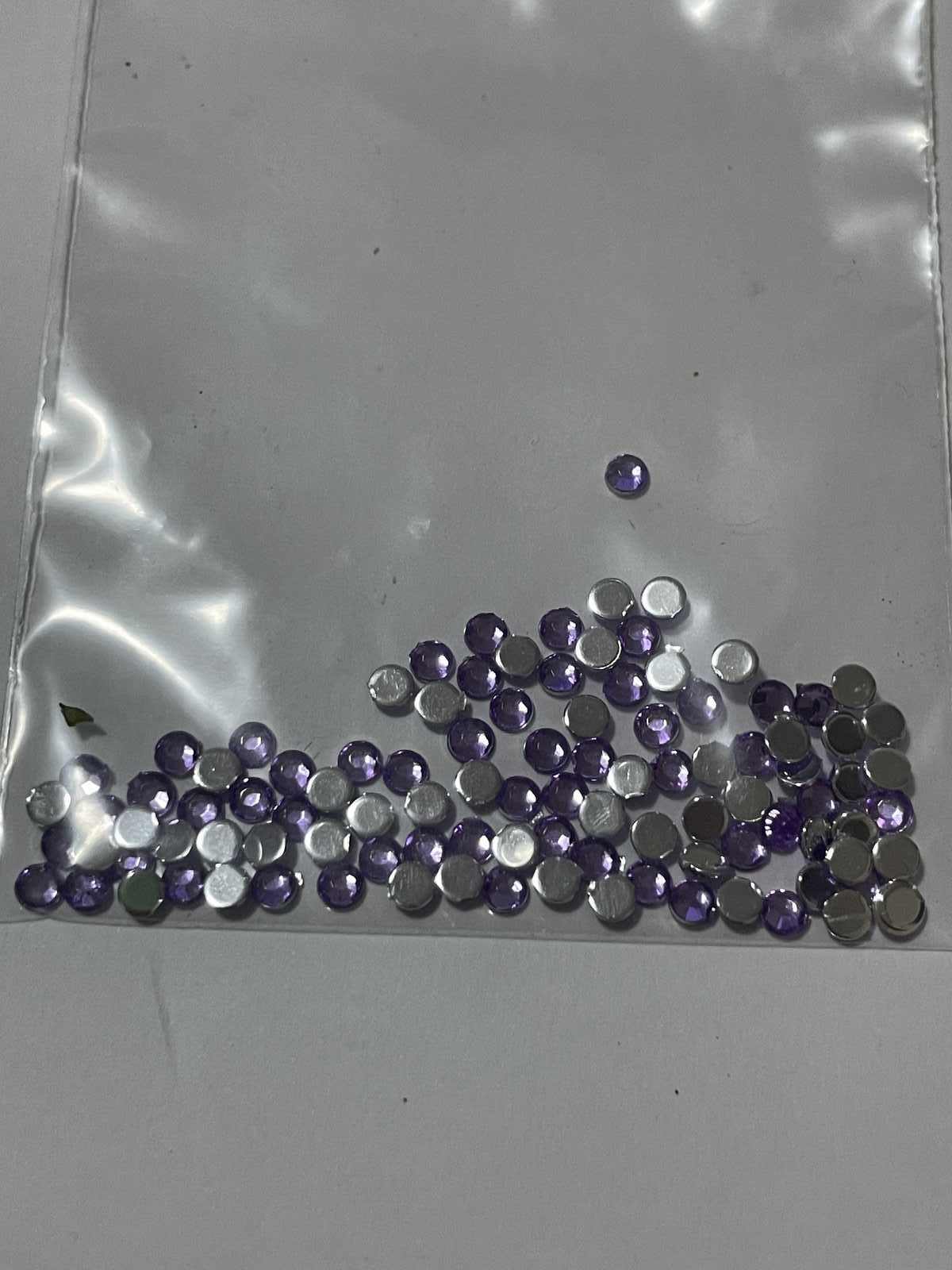 (商品画像) 端数売り ライトパープル ラインストーン 幅3mm 約100粒